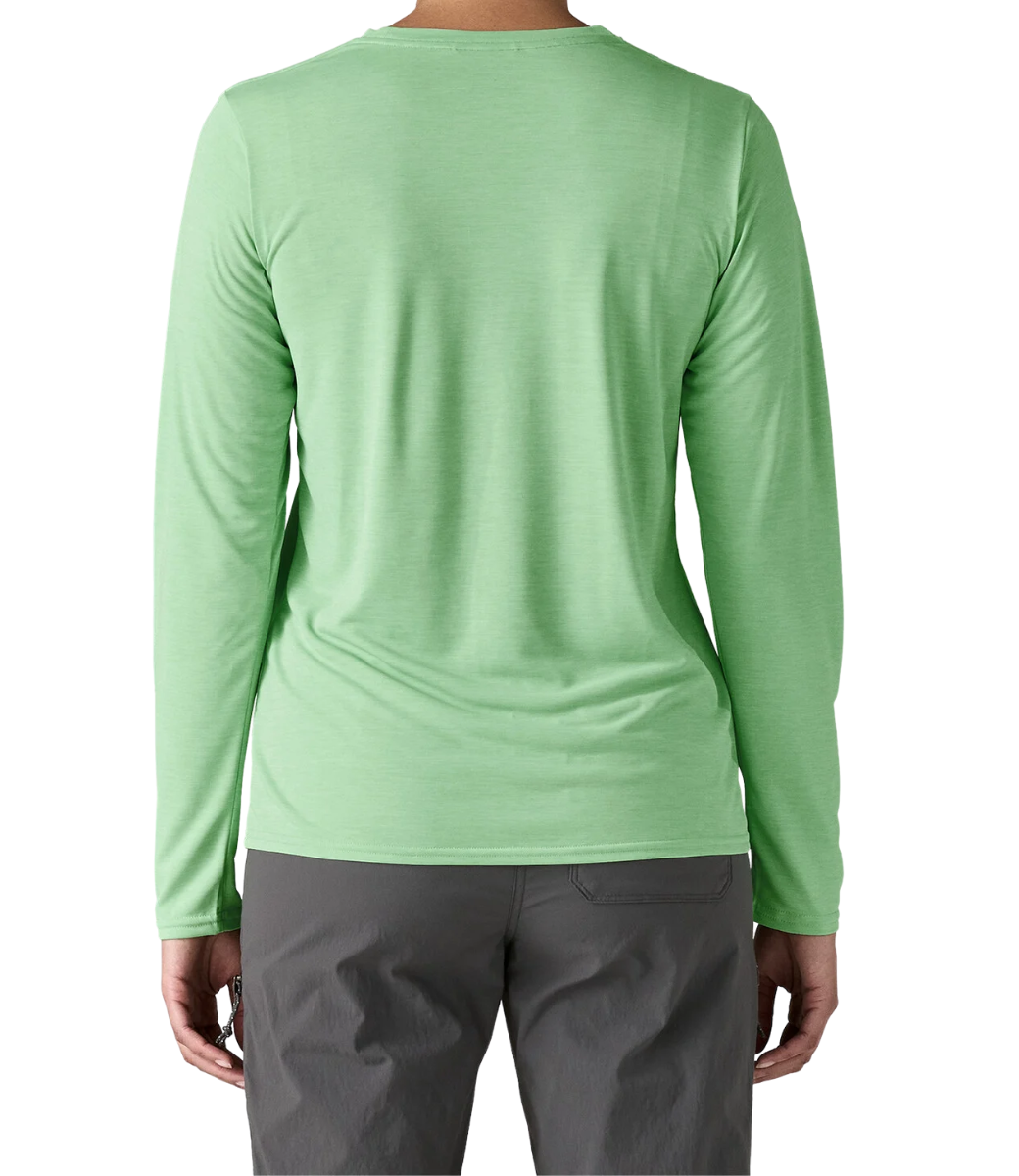 W's L/S Cap Cool Daily Shirt Rinsed Green - Dark Rinsed Green X-Dye S