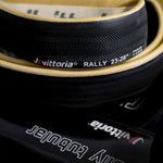 Vittoria Rally Tire - 700 x 25, Tubular, Folding, Black/Tan