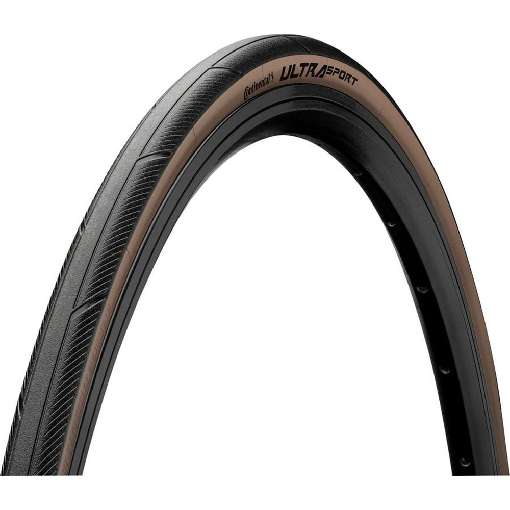 Continental Ultra Sport III Tire - 700 x 28, Clincher, Folding, Black/Brown, PureGrip, Performance, E25