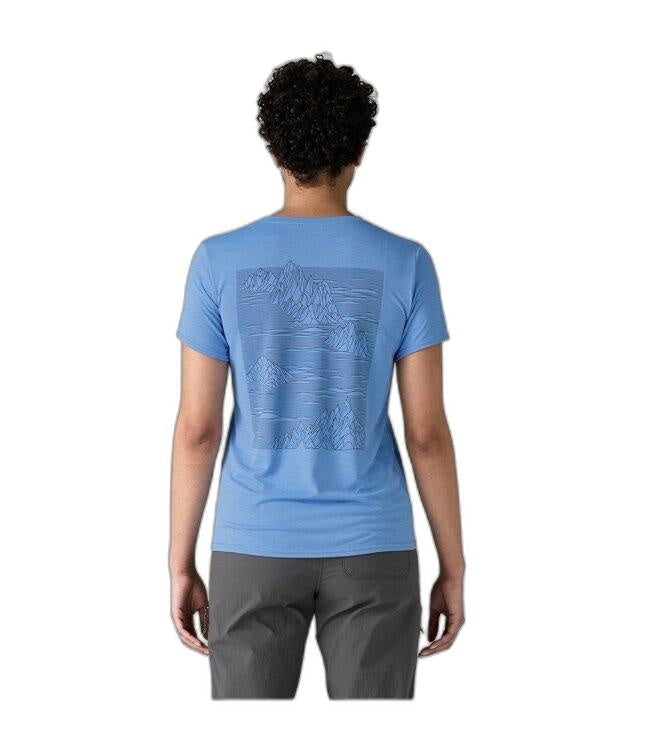 W's Cap Cool Daily Graphic Shirt '73 Skyline: Wetland Blue X-Dye M