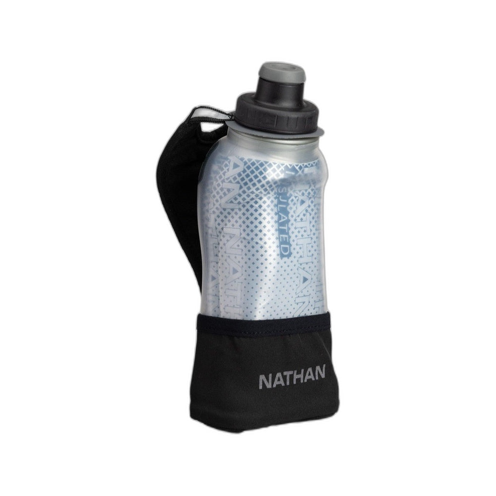Nathan Quick Squeeze Insulated Handheld 12oz Black/Gold
