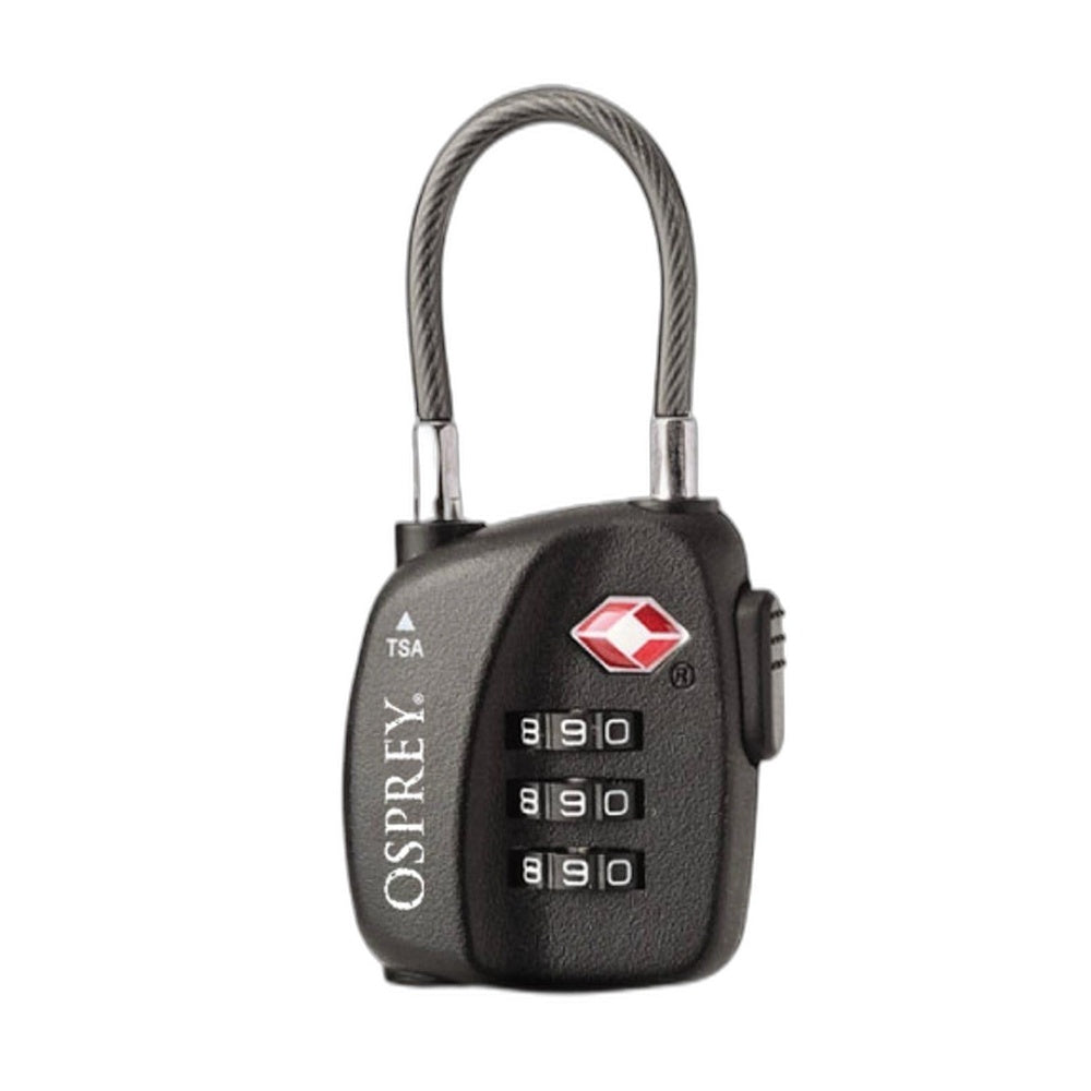 Osprey TSA 3 Dial Cable Lock Black