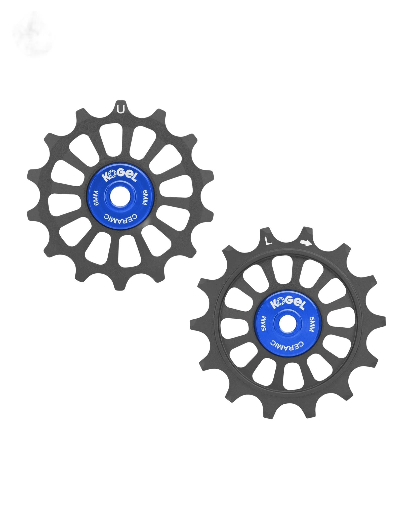 Kogel 14/14T Hybrid Ceramic Pulley Set SRAM 12, Cross - Blk