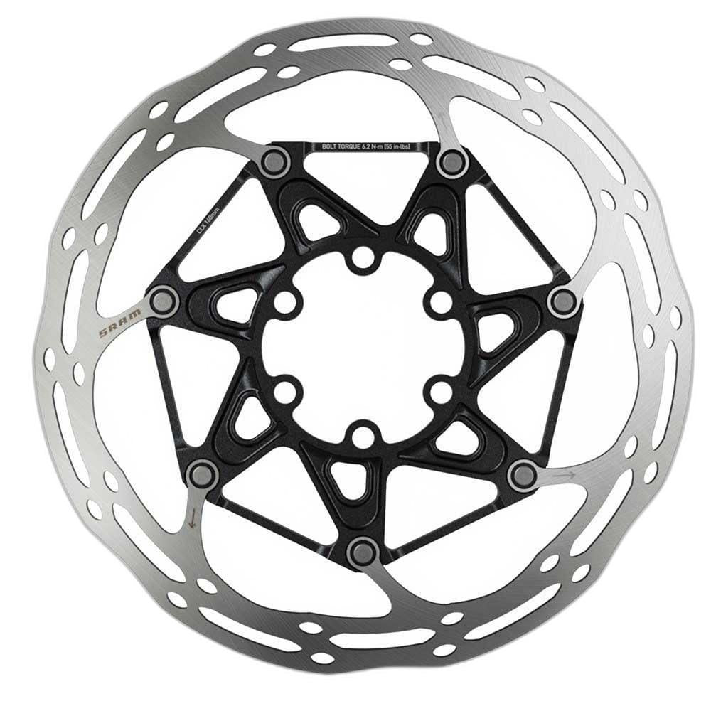 Rotor Centerline 2 Piece 180mm Black (includes Steel rotor bolts) Rounded