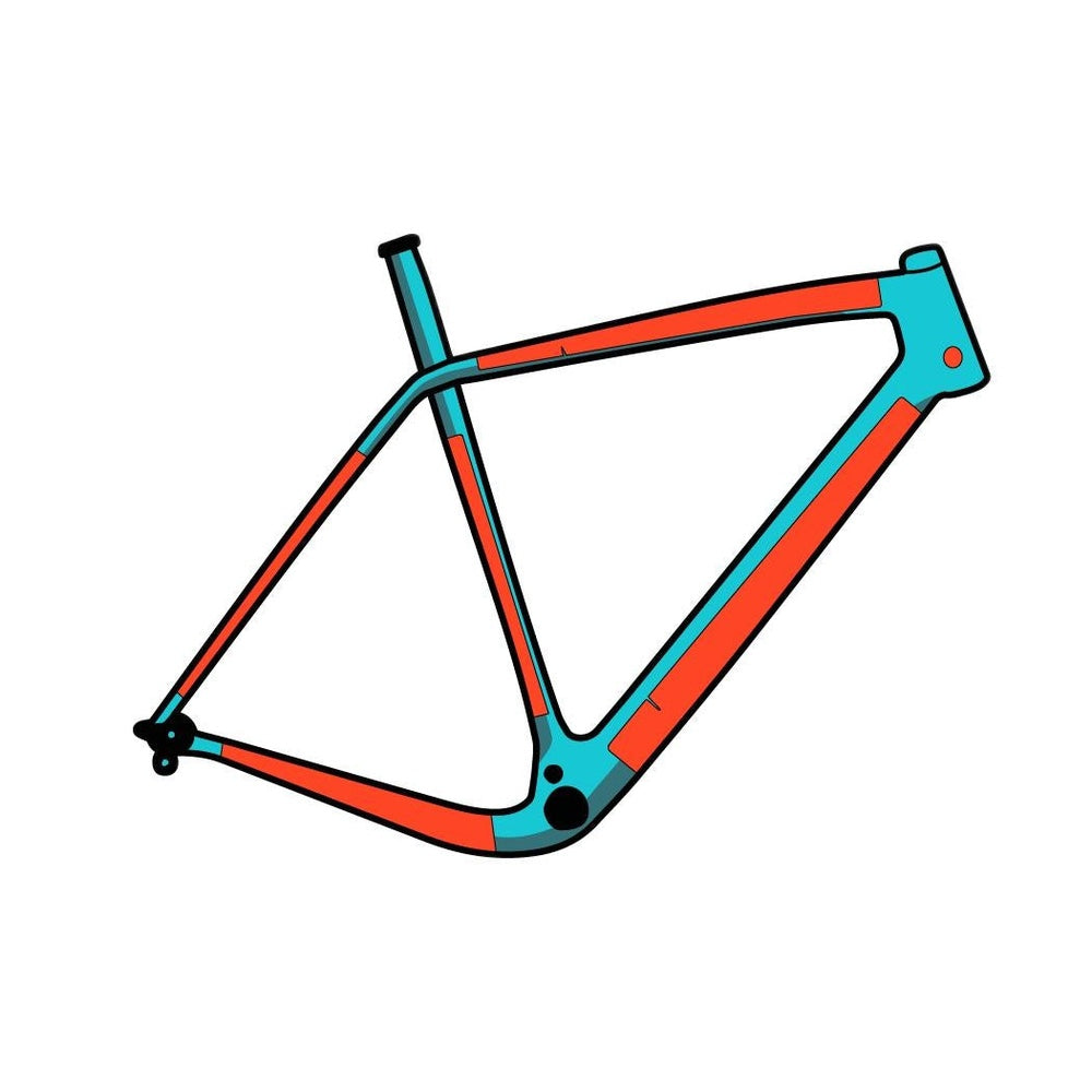 RideWrap Covered Road and Gravel Frame Protection Kit - Matte