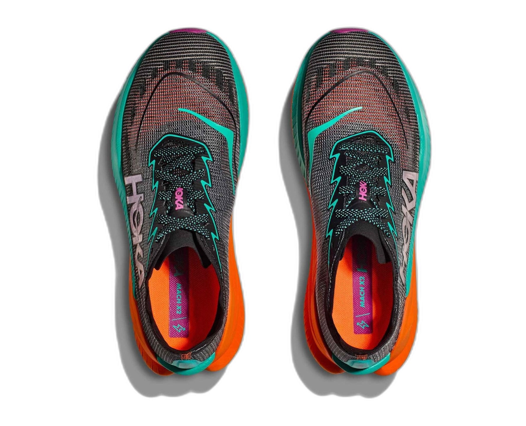 M MACH X 2 MEN'S BLACK / ELECTRIC AQUA 09.5D