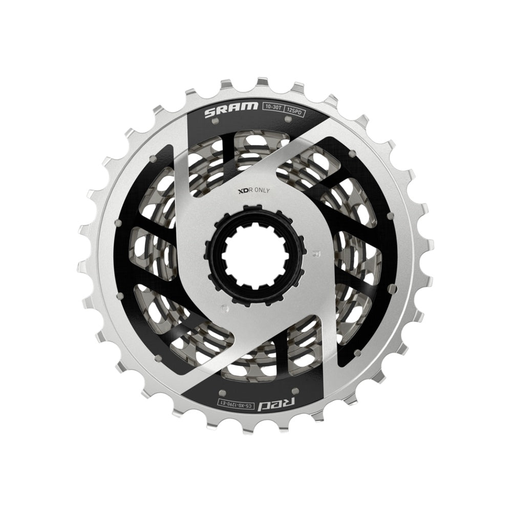 SRAM RED XG-1290 Cassette - 12-Speed, 10-30t, For XDR Driver Body, Rainbow, E1