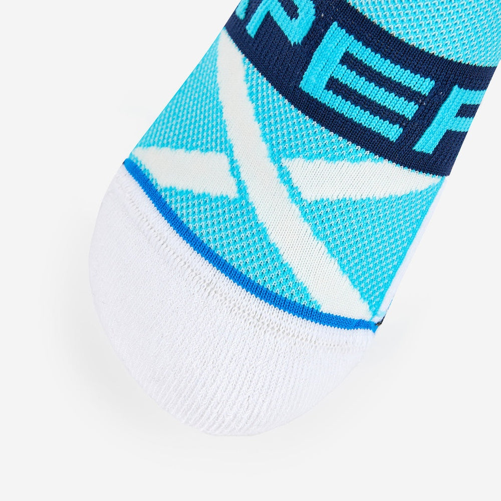 Experia No Show Tab Socks White Large