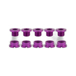 CHAINRING BOLT SET OR8 SINGLE ALY PUR