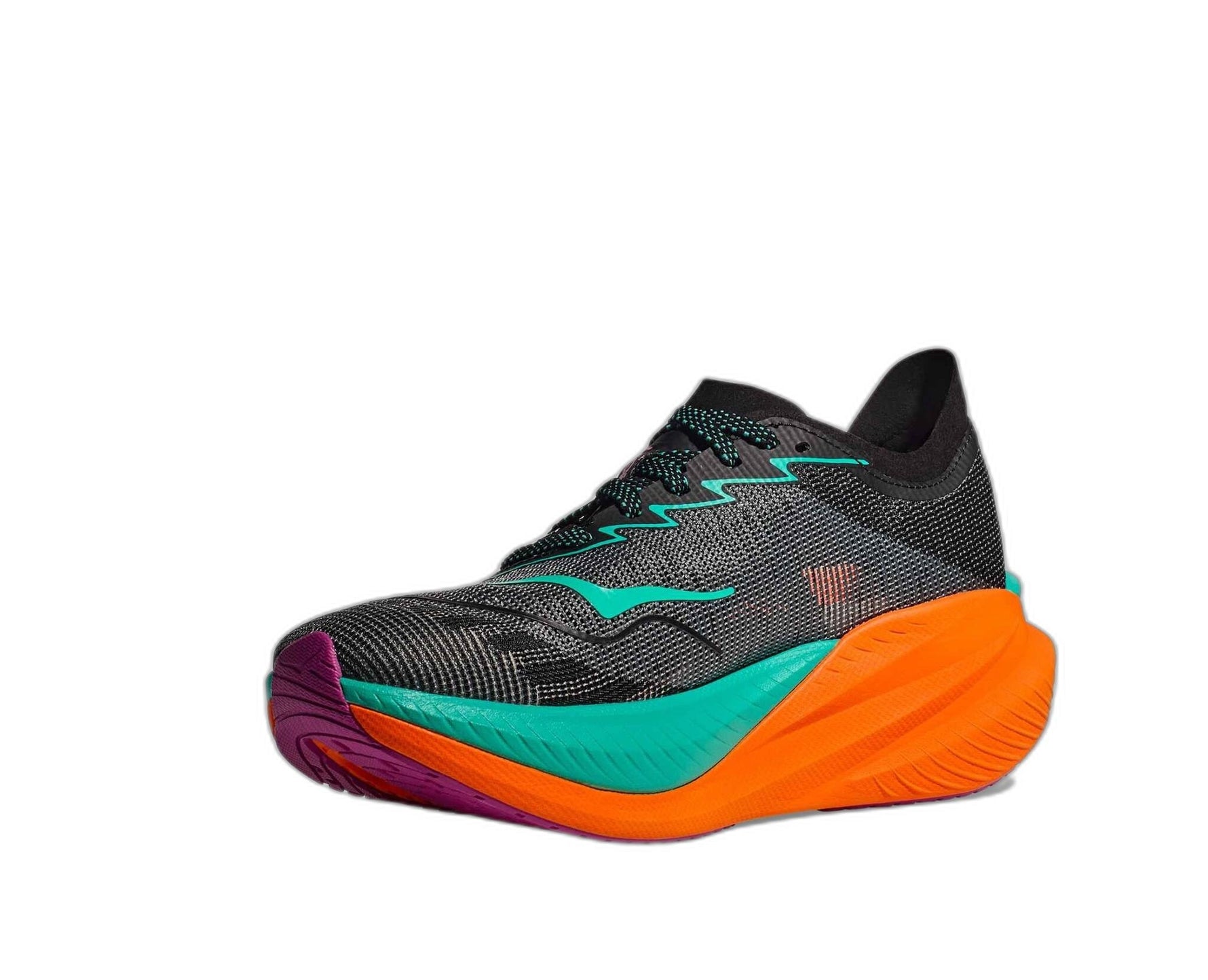 M MACH X 2 MEN'S BLACK / ELECTRIC AQUA 09.5D