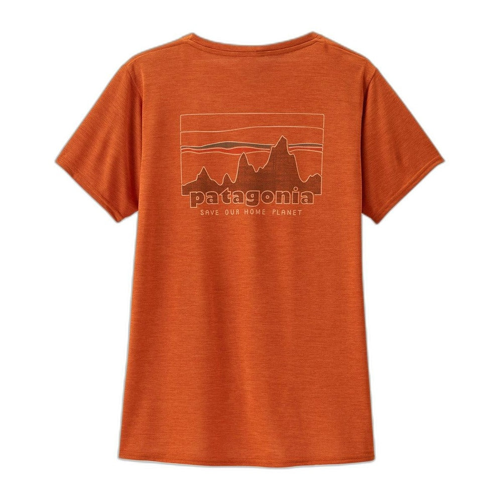 W's Cap Cool Daily Graphic Shirt '73 Skyline: Redtail Rust X-Dye M