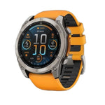 Garmin fēnix® 8 Pro – 51 mm, AMOLED fēnix® 8 Pro – 51 mm, AMOLED, Sapphire, Titanium with Graphite/Black Silicone Band