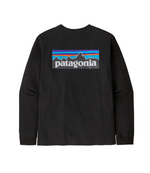 M's L/S P-6 Logo Responsibili-Tee Black L