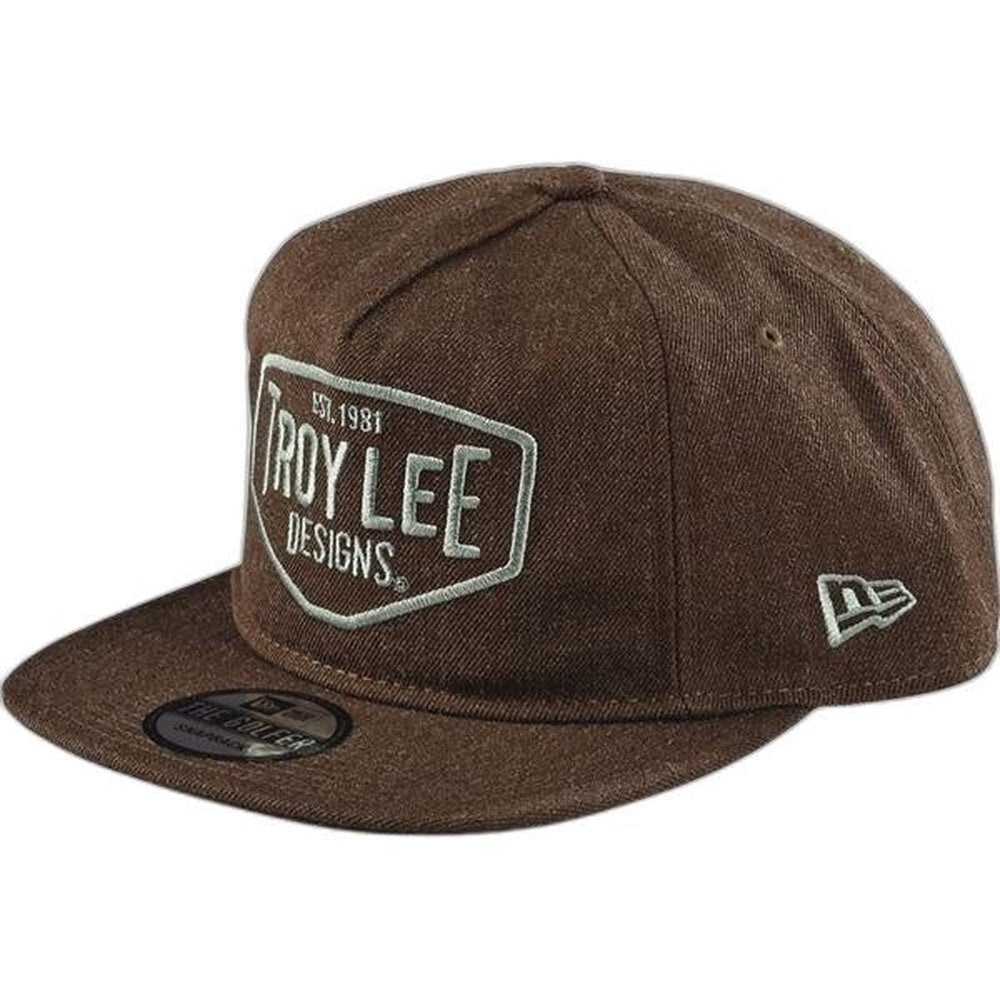 Troy Lee Designs Motor Oil Snapback Heather Brown Hat