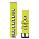 Garmin QuickFit® 22 Watch Bands QuickFit® 22 Watch Bands, Amp Yellow/Graphite Silicone
