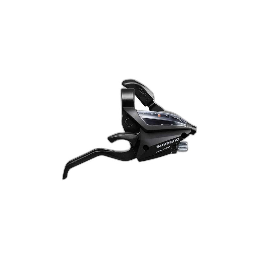 Shimano SHIFT/BRAKE LEVER SET, ST-EF500-2A, 3X8 SPEED, EZ-FIRE PLUS, 2F-ALLOY, FOR V-BRAKE, BLACK