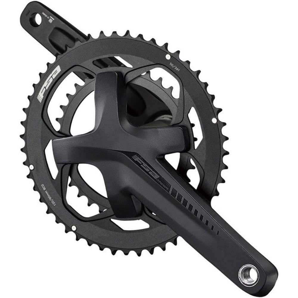 FSA (Full Speed Ahead) Omega Crankset- 172.5mm 11-Speed 50/34t 120/90 BCD FSA MegaExo 19 Spindle Interface Black
