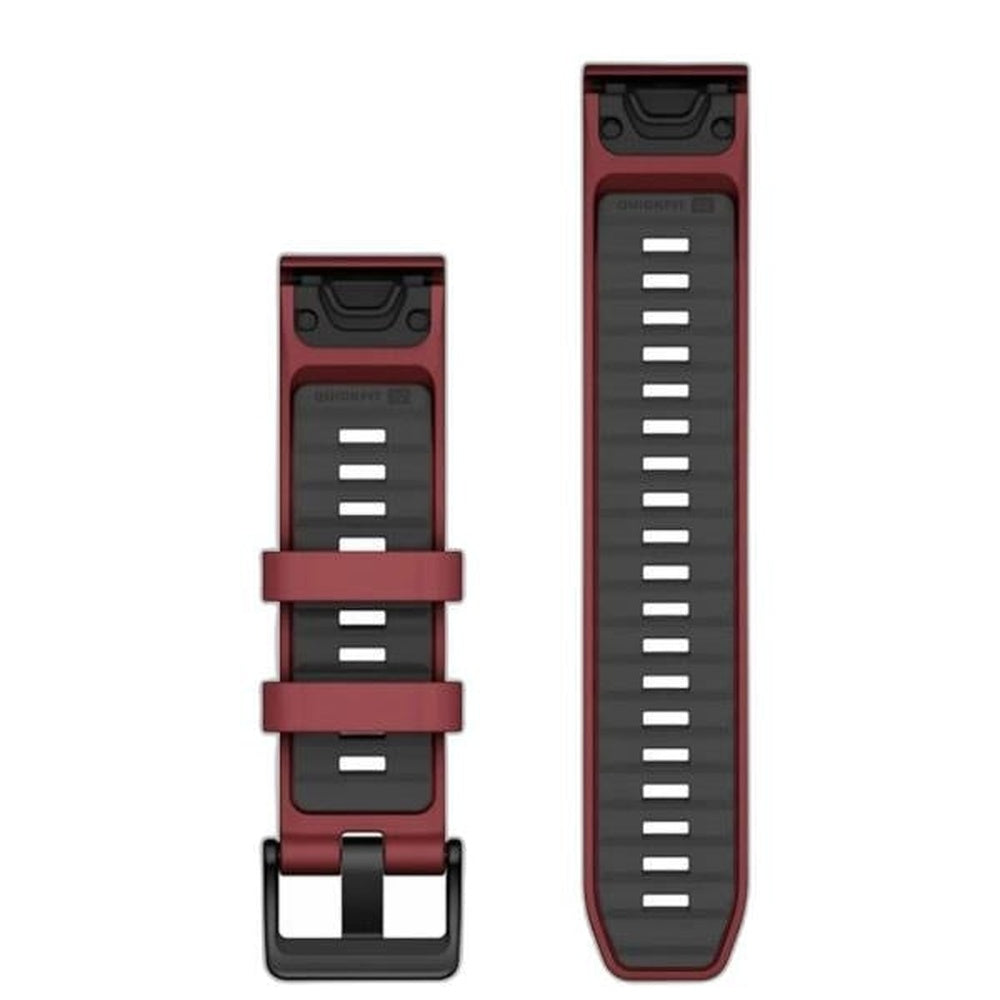Garmin QuickFit® 22 Watch Bands Marsala/Graphite Silicone