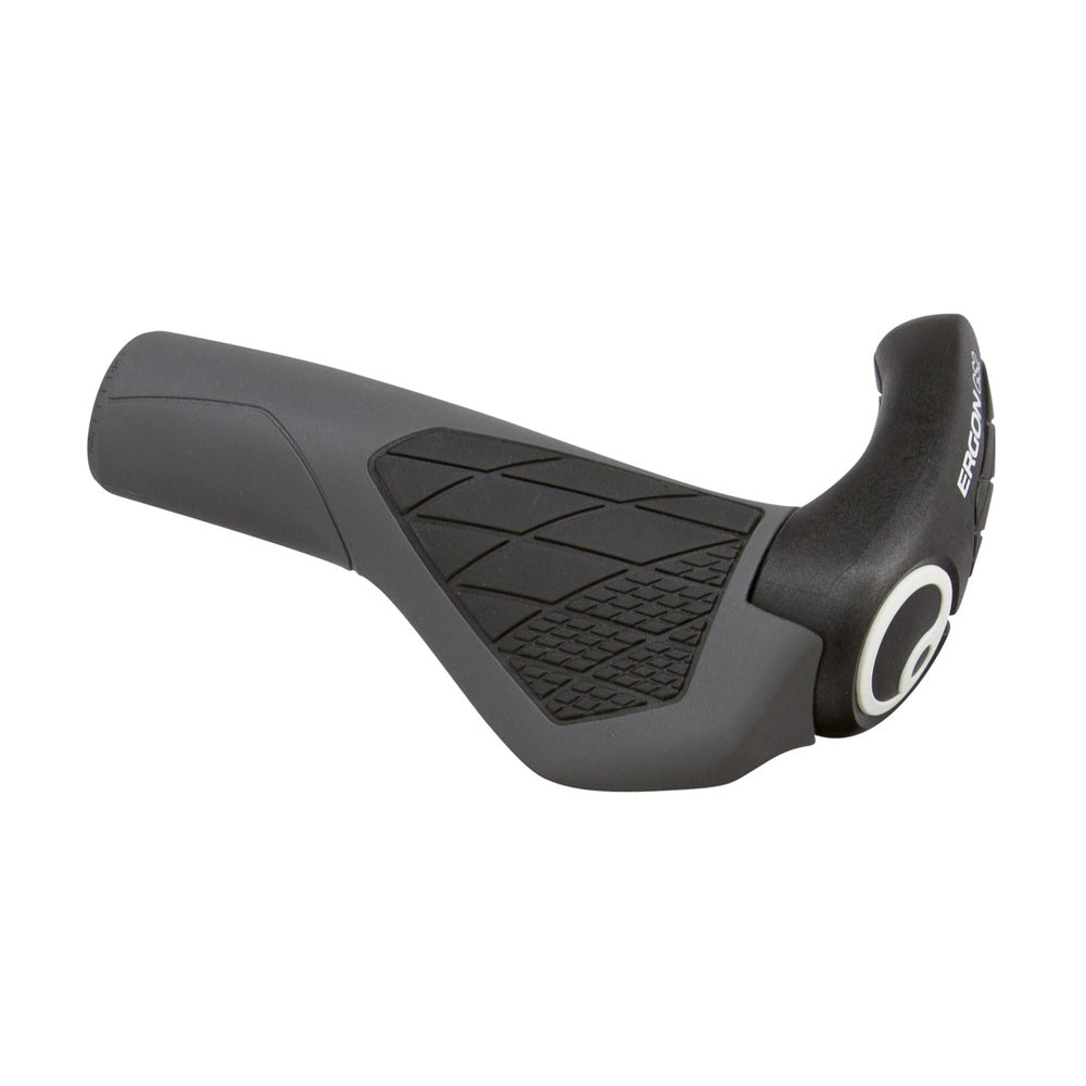 Ergon GS2 Grips - Black/Gray, Lock-On, Large