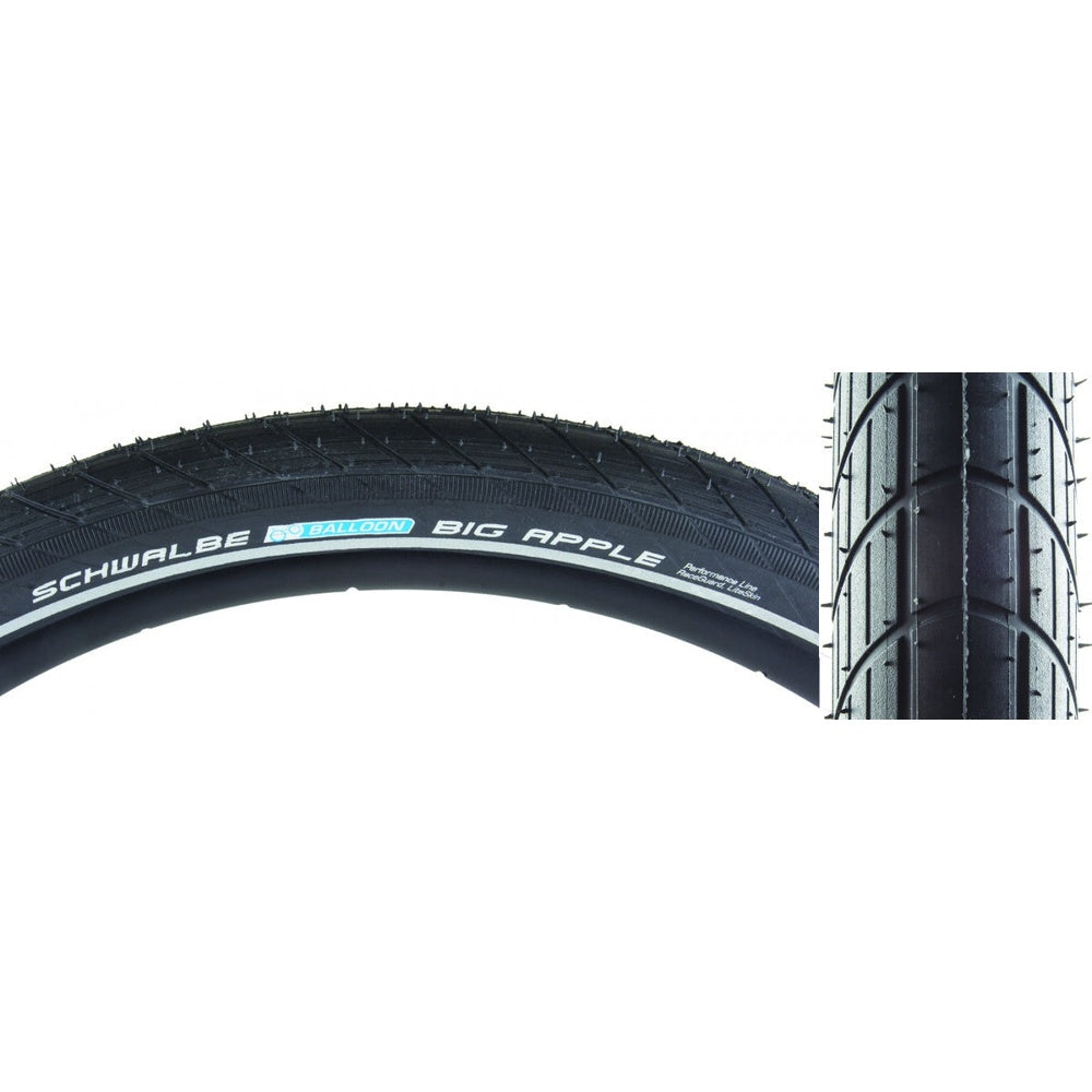 TIRE SWB BIG APPLE 24x2.0 PERF LITE R-GUARD BK/BSK/REF ENDURANCE E25 WIRE