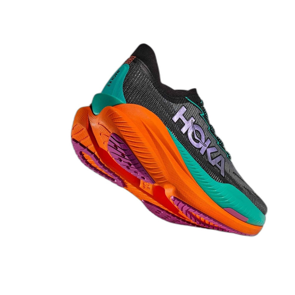 M MACH X 2 MEN'S BLACK / ELECTRIC AQUA 09.5D