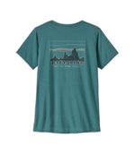W's Cap Cool Daily Graphic Shirt '73 Skyline: Wetland Blue X-Dye M