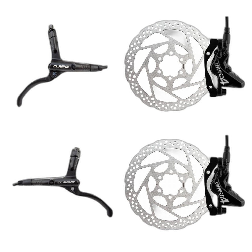 BRAKE DISC CLK REACT-4 HYD F&R w/LVR 160 IS BK