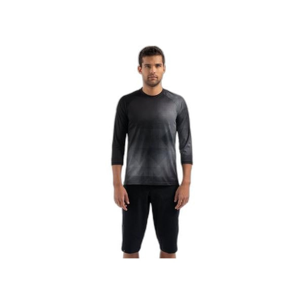 DEMO 3/4 JERSEY MEN BLK/RKTRED REFRACTION XS