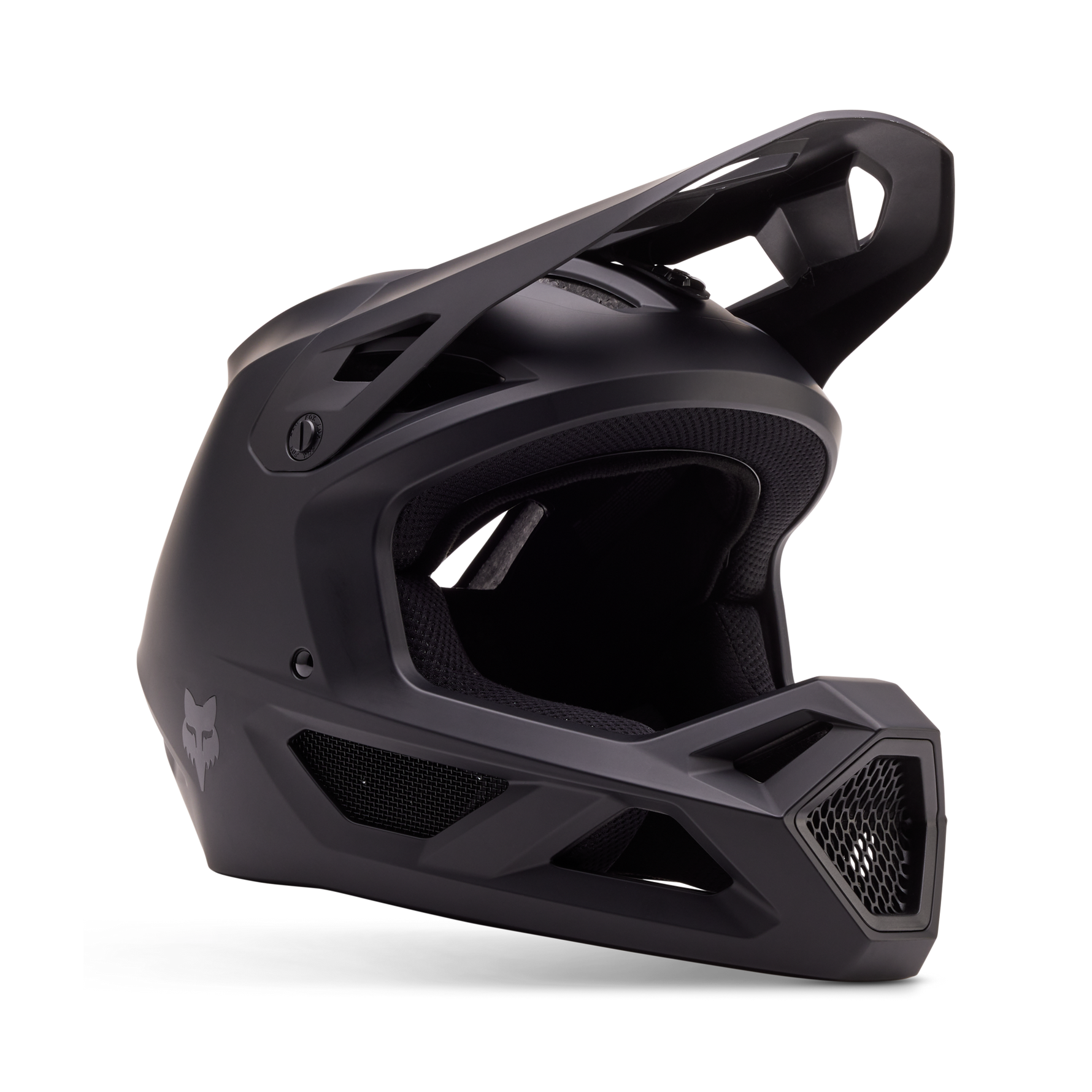 Fox Racing Youth Rampage Mountain Bike Helmet in Matte Black with Full Face Protection