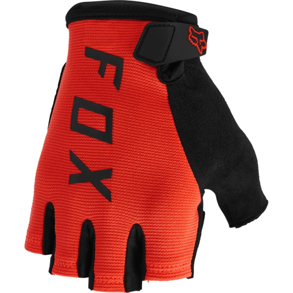 Fox Racing Ranger gel half finger cycling glove in red and black