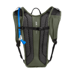 Camelbak Rogue Light hydration backpack in dusty olive with blue water tube