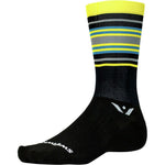 Swiftwick Aspire Seven Socks - Black/Yellow