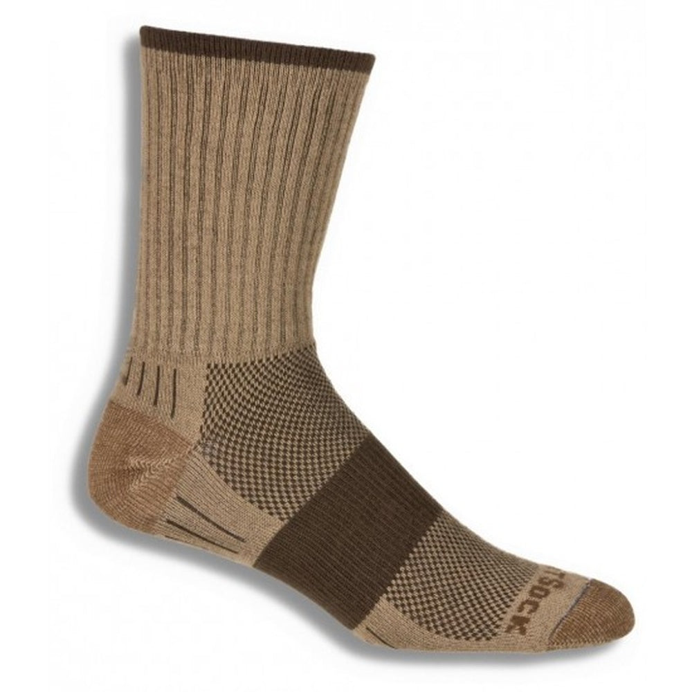 Wrightsock Double Layer Escape Crew - Khaki