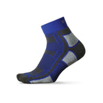 Thorlos Outdoor Athlete Quarter Sock in royal blue with gray reinforcement zones