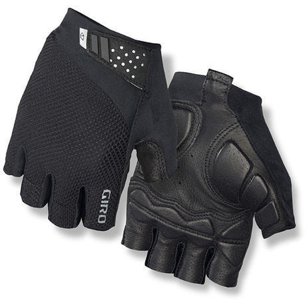 Giro Monaco II Gel cycling gloves in black with mesh back and padded palm