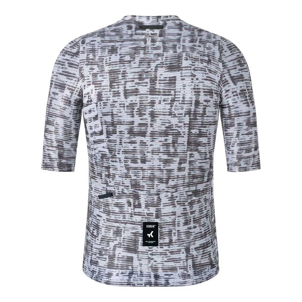 Gobik Miami TOVR grey limited edition cycling jersey with digital camo pattern