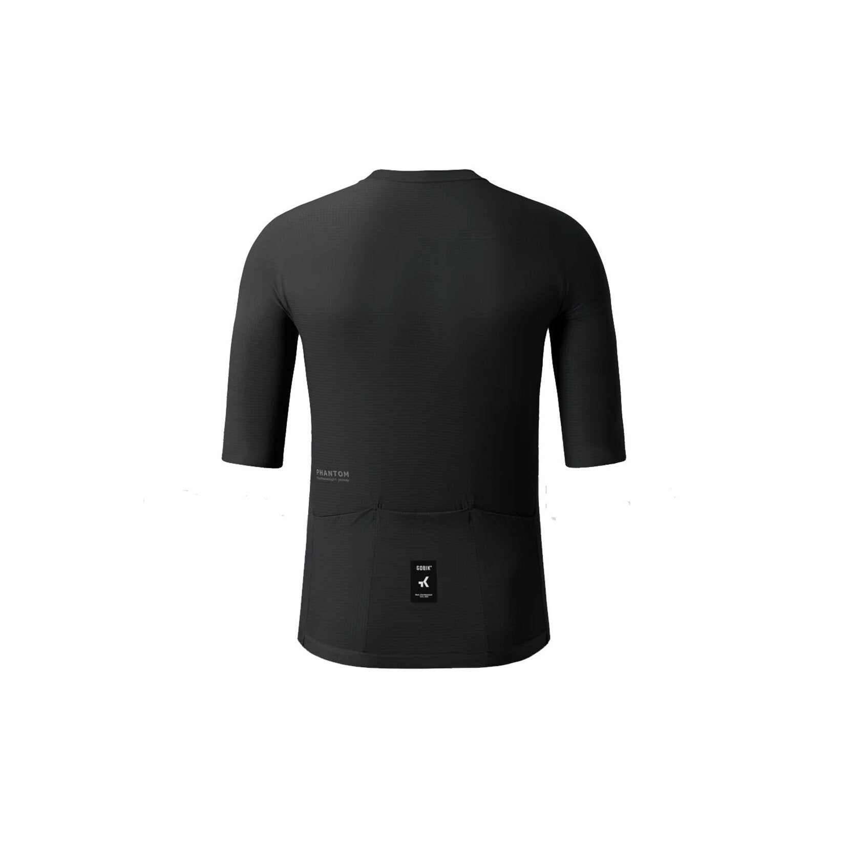 Gobik Phantom Jersey Unisex in dark green hedge color back view