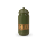 Gobik Shiva water bottle in olive dill green with orange brand stripe