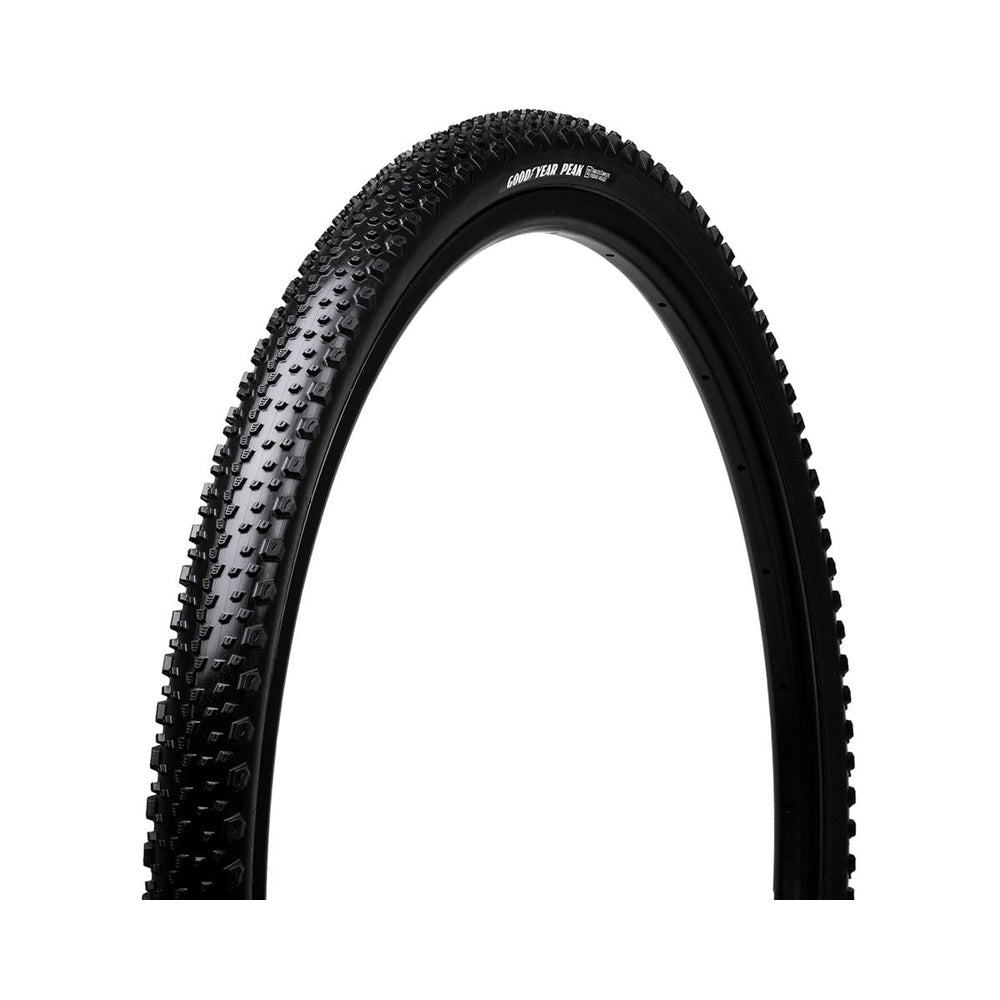 Goodyear Peak mountain bike tire with knobby tread pattern in black