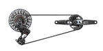 SRAM X01 Eagle AXS electronic mountain bike drivetrain groupset with derailleur and crankset