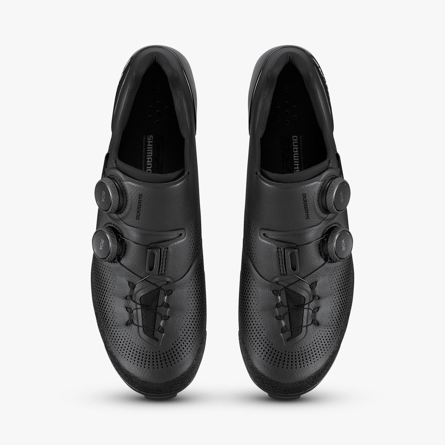 Shimano S-PHYRE SH-RX910 cycling shoes in black with dual BOA dials