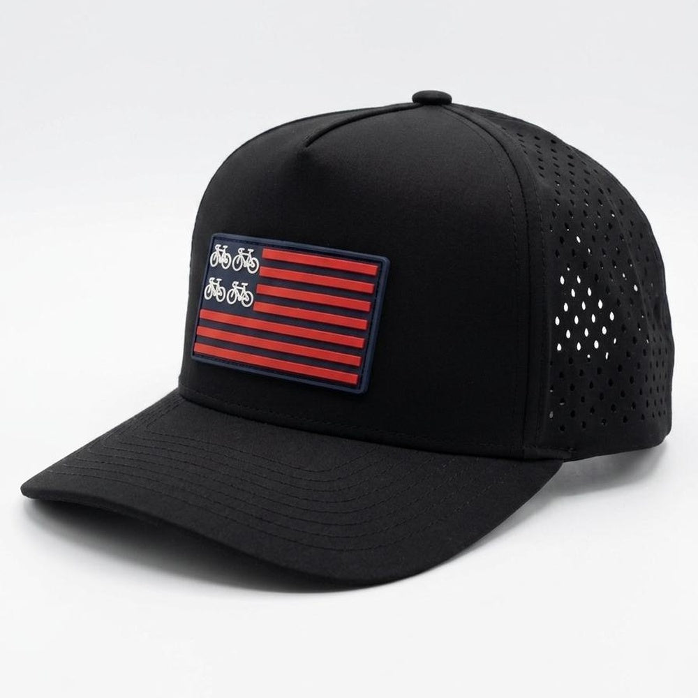 qpeed Hat Navy Flag