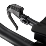 SRAM AXS wireless blip shifter in black mounted on bicycle handlebars
