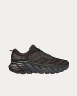 HOKA Gaviota 4 men's running shoe in black with textured upper and chunky sole