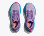 Hoka Bondi 8 women's running shoes in chalk violet and pastel lilac colorway