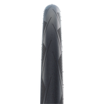 Schwalbe Durano DD 700x25 folding tire in black with diagonal tread pattern