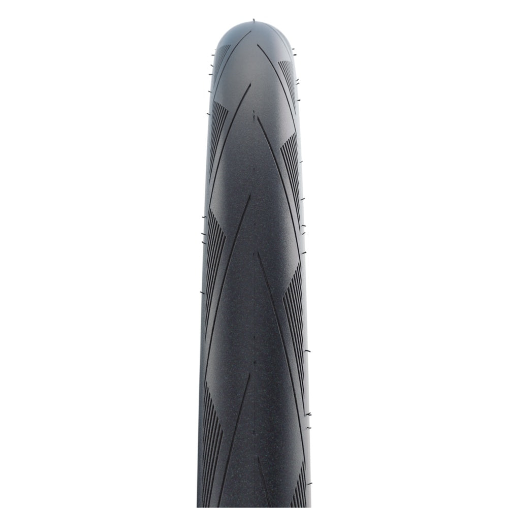 Schwalbe Durano DD 700x25 folding tire in black with gray sidewall