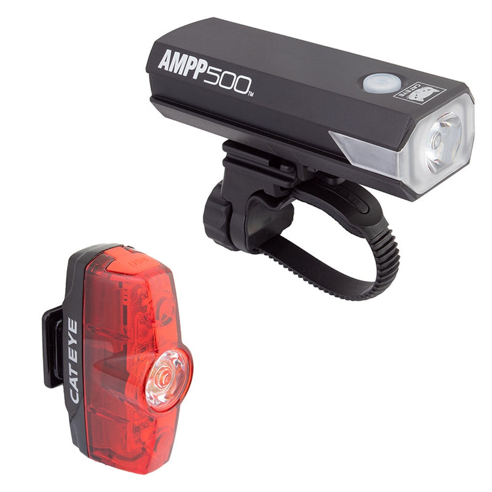 Cateye Combo AMPP500/Rapid Mini HL-EL085RC/TL-LD635R Light