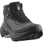 Salomon Genesis MID GTX boot in black with GORE-TEX label, three-quarter front view
