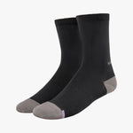 Shimano Performance cycling socks pair in black with gray toe and heel panels